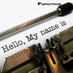 my name is written by typewriter